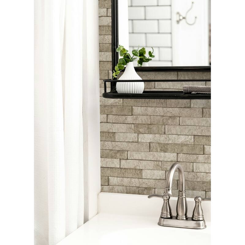 InHome Stone Natural Peel and Stick Rolled Backsplash