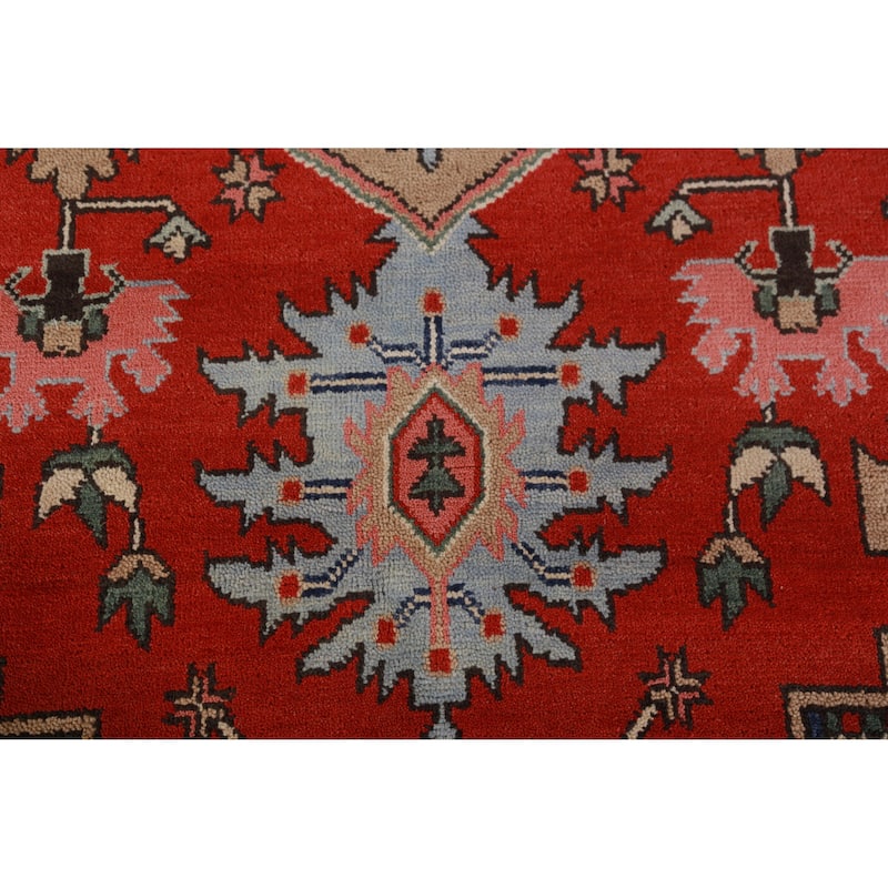 Hand Knotted Oriental 100% Wool Carpet Traditional Medallion Red Heriz (serapi) Area Rug - 15' 2'' X 11' 8''