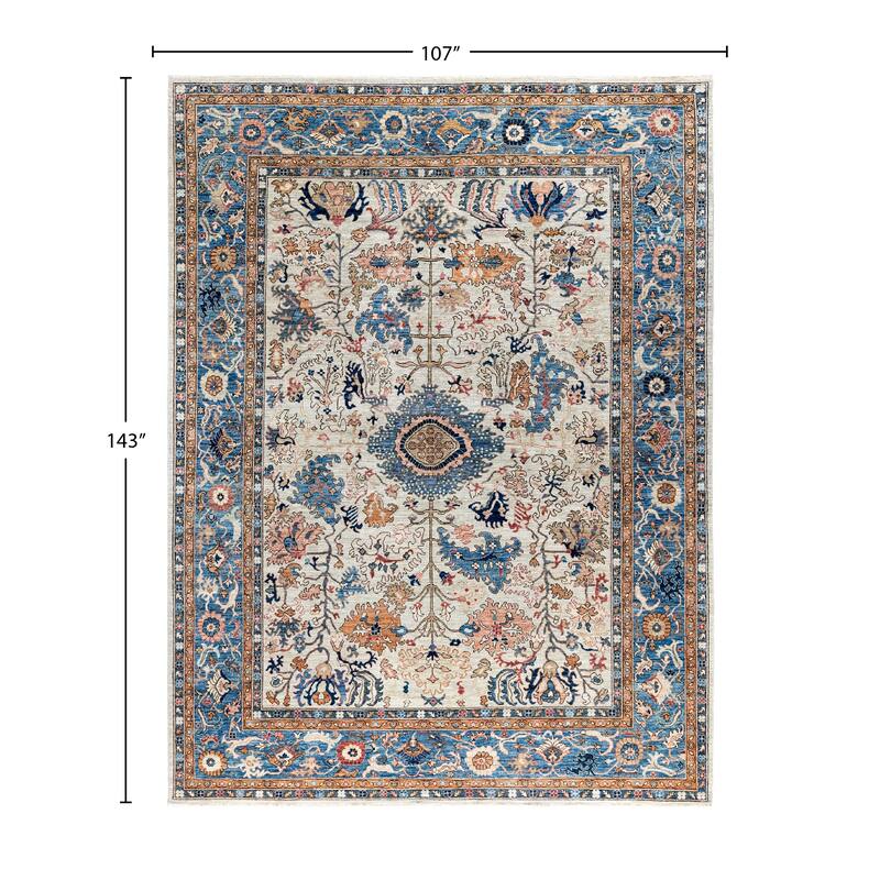 Serapi One-of-a-Kind Hand-Knotted Area Rug - Ivory - 8' 11" x 11' 11"