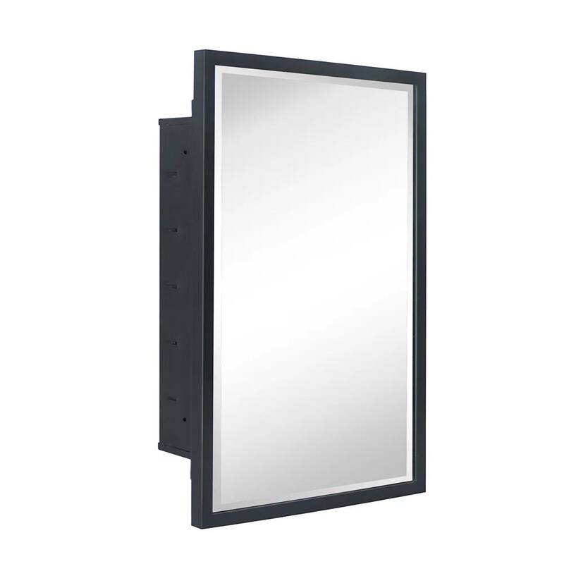 TEHOME Haddison Recessed Framed Medicine Cabinet with Mirror