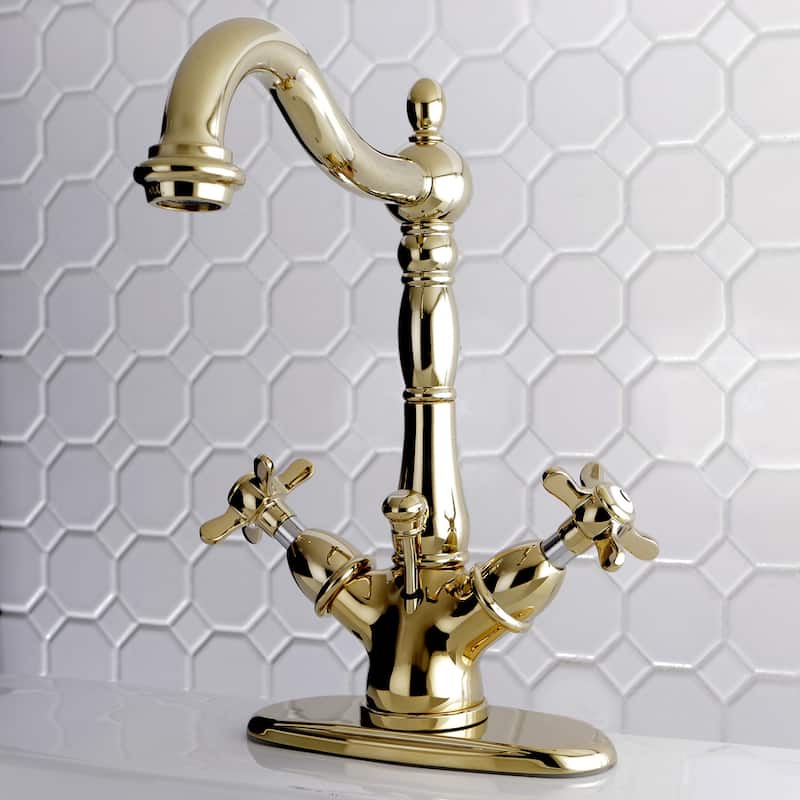 Kingston Brass Essex Centerset Bathroom Faucet - Includes Metal Pop-Up