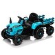 preview thumbnail 21 of 62, 24V Ride-On Electric Tractor with Trailer, Remote Control, 3 Speed Options, Bluetooth, MP3, USB, for Kids 3+, 400W Motor. Blue