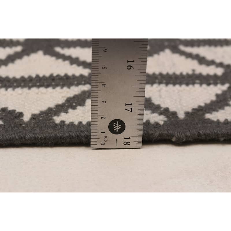 Ankara FW Cream, Grey Kilim 5'1" x 8'0" - 5'1 x 8'0
