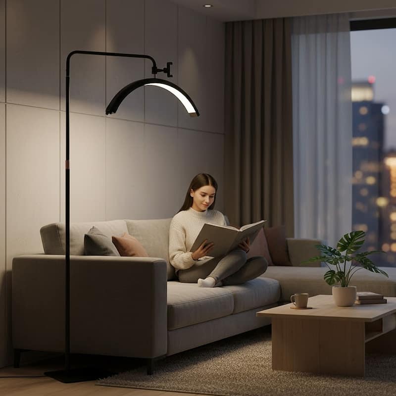 Minimal 74 inch Reading Floor Lamp