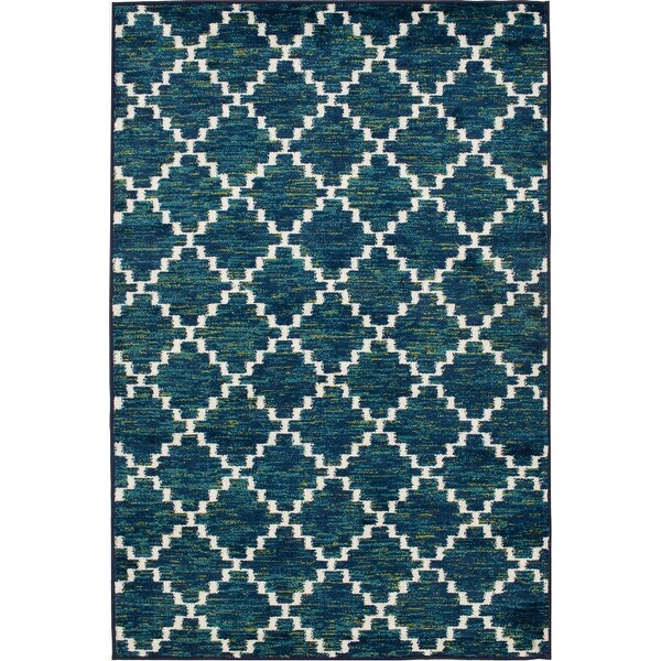 Trisha Yearwood Home Peosta Sapphire/Snow Indoor Outdoor ...