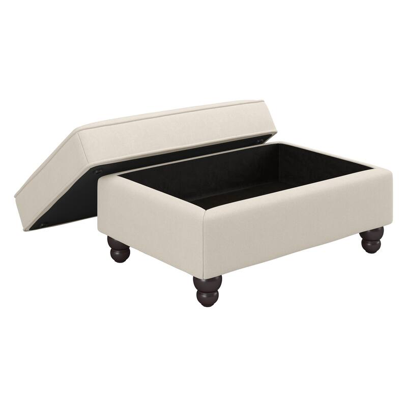 Bush Furniture Coventry Living Room Accent Chair with Ottoman Set