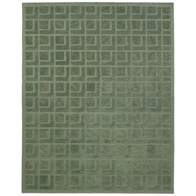 Terra by Obeetee Jaipur Verde Green Rug - Green/Teal - 3' x 5'