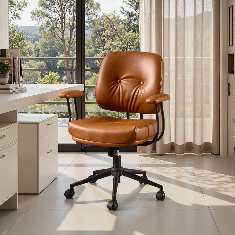 OVIOS Ergonomic PU Office Swivel Chair