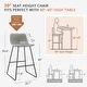preview thumbnail 45 of 49, LUE BONA Modern Faux Leather Metal Frame Counter Height Bar Stools (Set of 4)