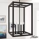 preview thumbnail 7 of 33, Hunter Squire Manor Pendant - Foyer, Island, Dining Room - Candle, Cage, Modern Farmhouse, Lantern 18"  4 Light - Matte Black -Dark Ash