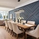 preview thumbnail 3 of 13, Modern Glam 1-Light LED Crystal Chandelier Island Lights for Dining Room - W 33.5" x H 9" x D 7.9"