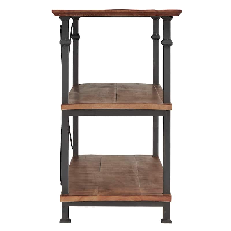 Myra Vintage Industrial Modern Rustic 3-piece TV Stand Set by iNSPIRE Q Classic