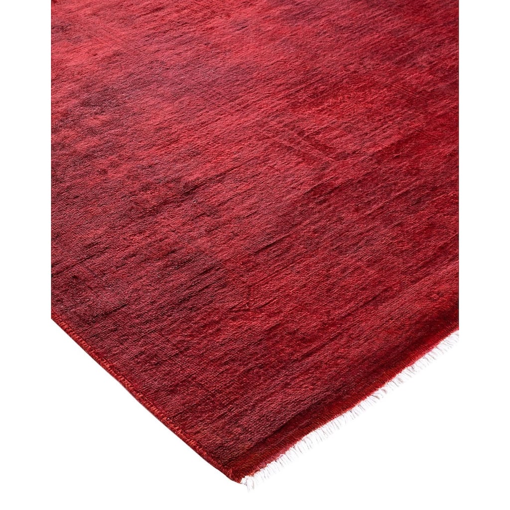 Vibrance, One-of-a-Kind Hand-Knotted Area Rug - Red, 4' 2" x 6' 0" - 4' 2" x 6' 0"