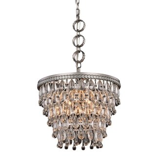 Elegant Lighting 1219D16/RC Nordic 4 Light 16" Wide Crystal Pendant ...