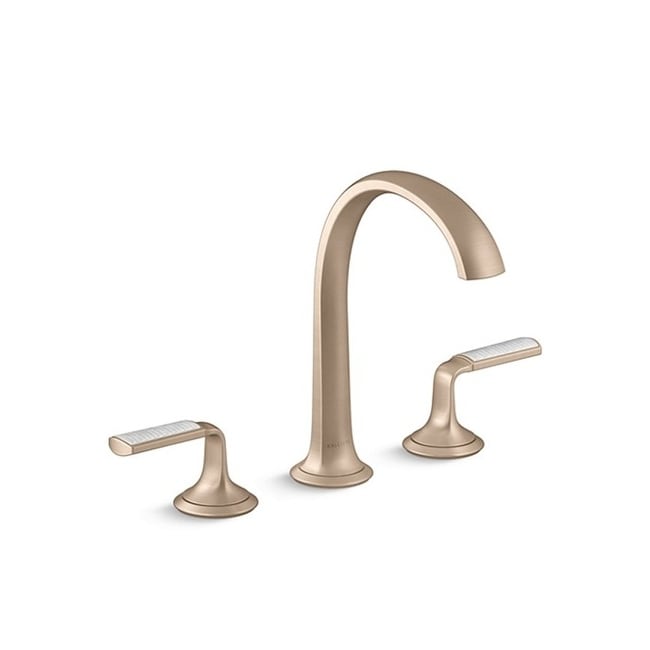 Kallista P25055-FRW Script Widespread High Spout Bathroom Faucet
