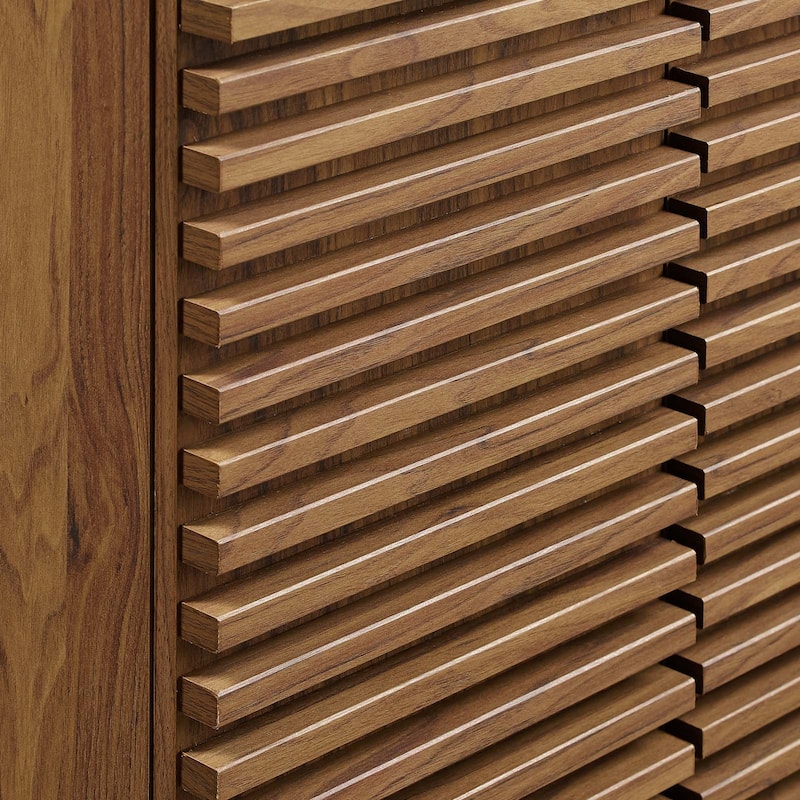 Render 24 Inch Mid-Century Bathroom Vanity With Sink in Walnut White