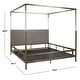 preview thumbnail 5 of 10, SAFAVIEH Couture Dorothy Acrylic King-sized Canopy Bed