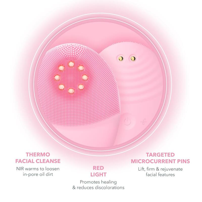 Foreo Luna 4 Plus LED Cleansing Brush for Normal Skin - Pearl Pink