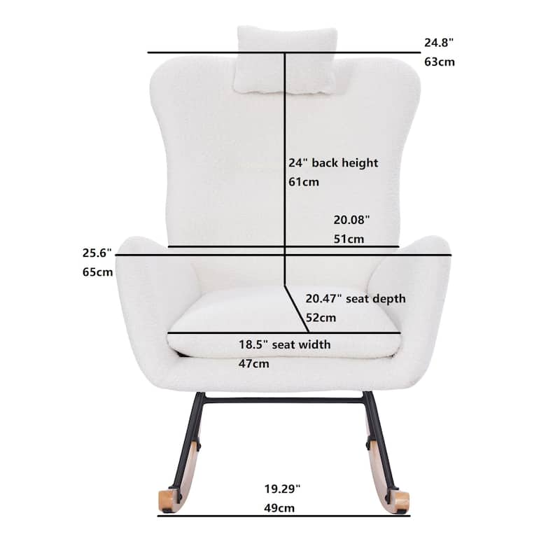 Teddy Nursery Chair with High Back