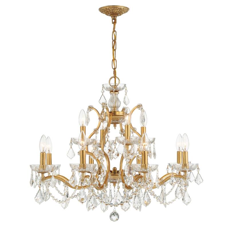 Crystorama Lighting Group 4456-CL-MWP Filmore 12 Light 29" Wide Clear