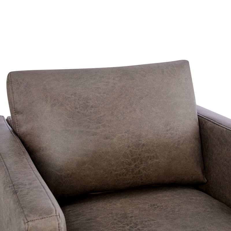 Tovara Vegan Leather Arm Chair by Greyson Living