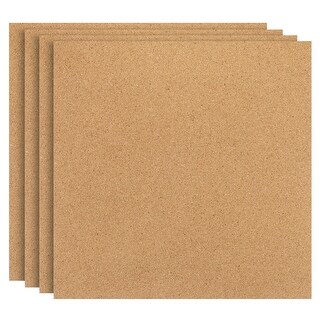 12x12" Cork Board Tiles, 4 Pcs Square Bulletin Board - Wood - Bed Bath ...