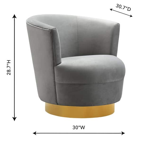 Shop Noah Grey Swivel Chair Overstock 21529497