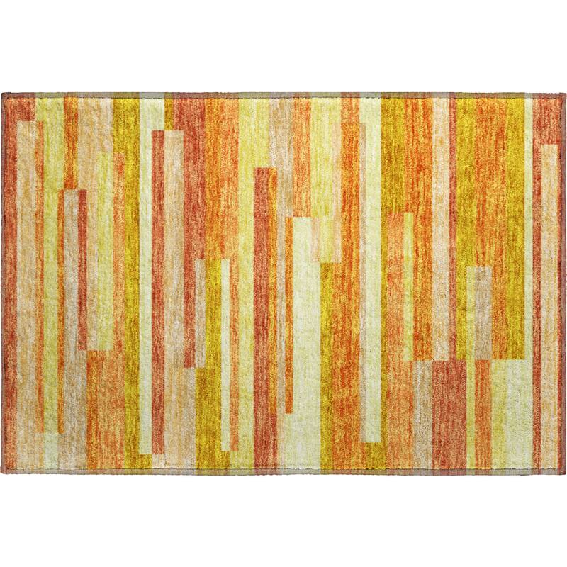 Premium Washable Super Soft Stripes Stacked Mayfield Rug