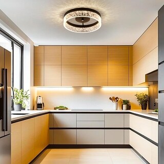 11.65” kitchen light metal Foyer light black ceiling light - N/A - Bed ...