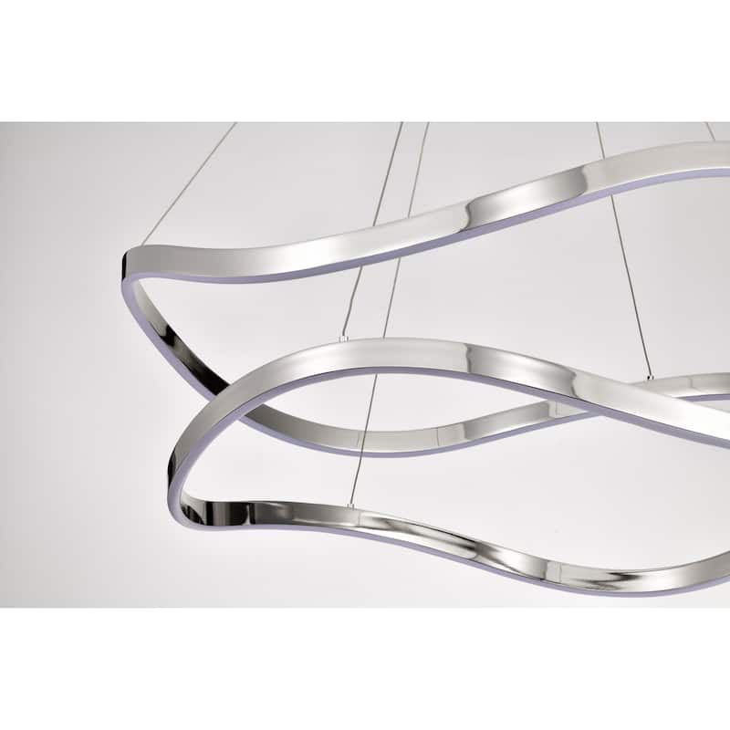 Sylas 48 Inch LED Pendant Polished Nickel Finish - Polished Nickel