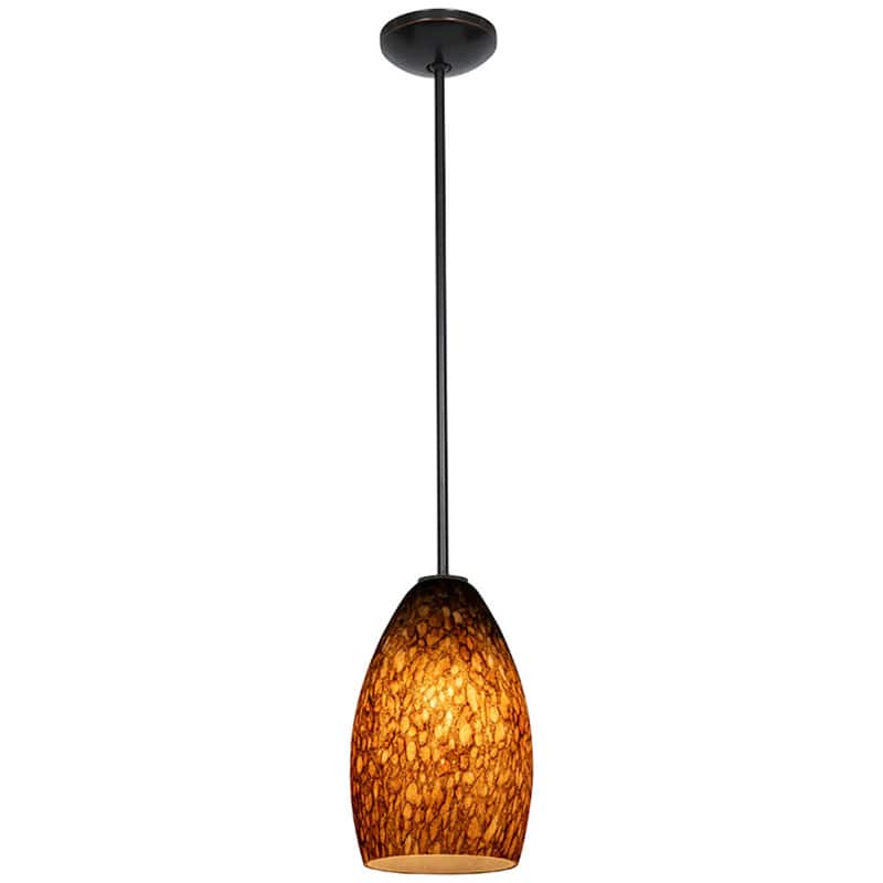 Access Lighting Champagne 1 Light LED Pendant - 5" Wide with Brown