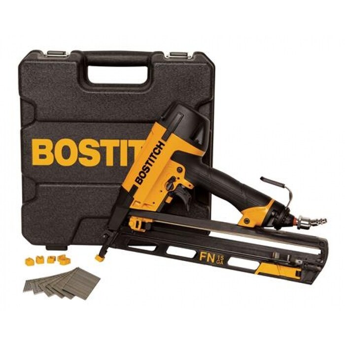 Shop Bostitch N62fnk 2 Oil Free Pneumatic Angled Finish Nailer Kit