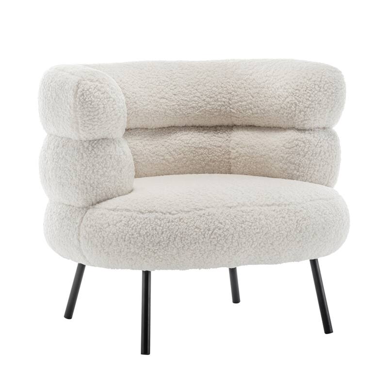 XINMICS Modern Accent Chair Upholstered Armchair for Living Room, Bedroom