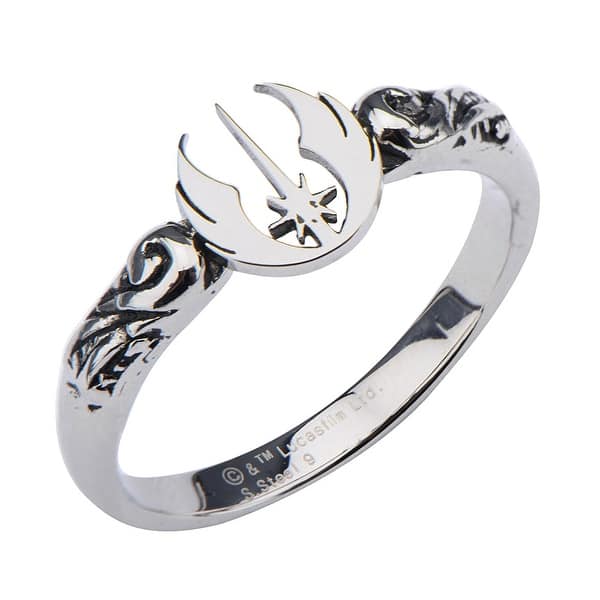 Shop Star Wars Women S Stainless Steel Jedi Symbol Cut Out Ring