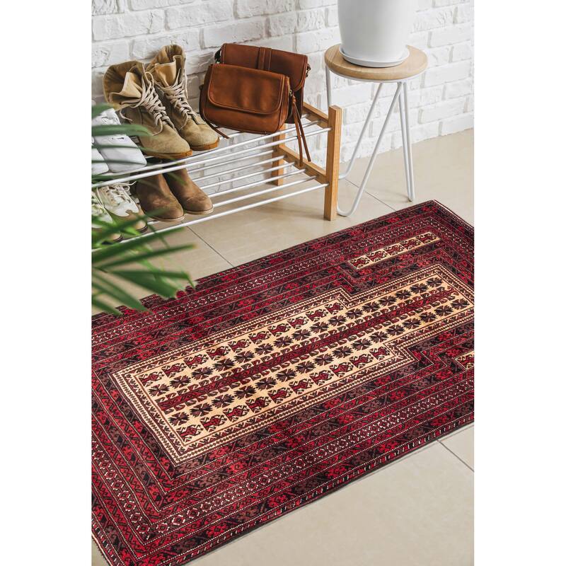Teimani Beige Rug 2'11" x 5'0" - 2'11 x 5'0