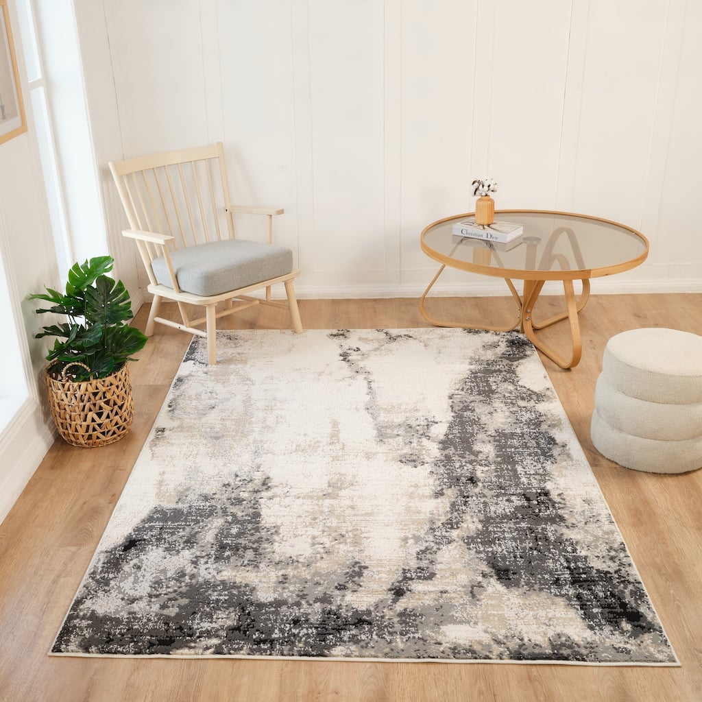 Cairo Collection Transitional Abstract Area Rug
