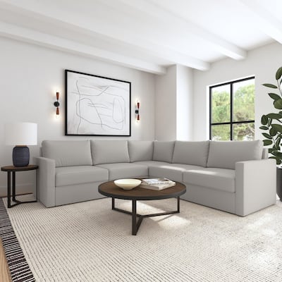 5-Seat Sectional with Standard Arms - 103" x 35" x 103"