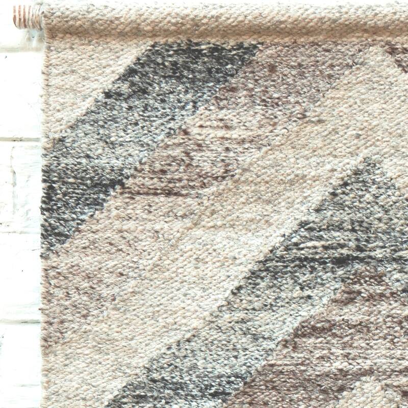 Loominaire Rustic Kilim Wallhanging "Grand Canyon" Hand Woven of Handspun Yarn - 24"x36"
