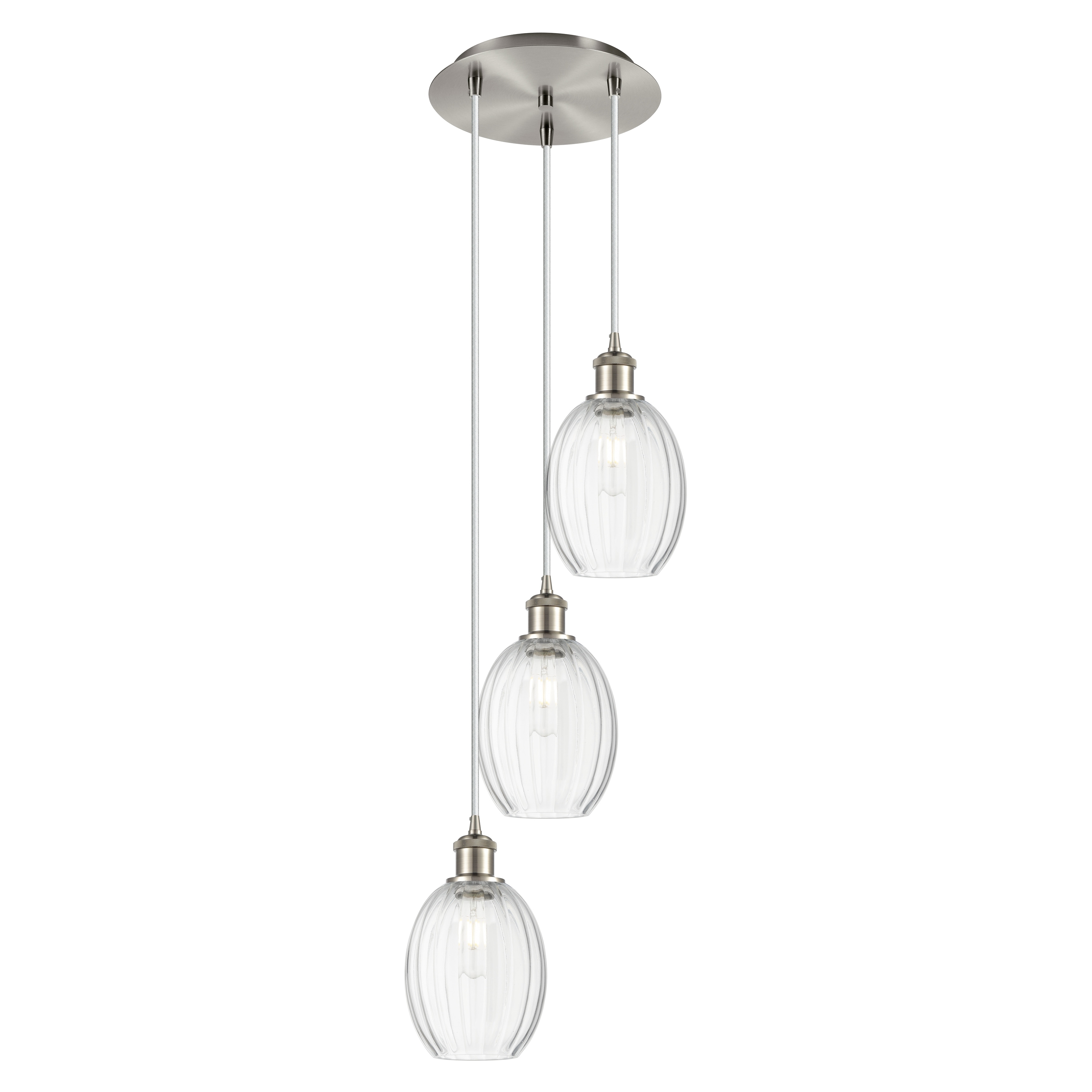 Innovations Lighting Endless Possibilities Ballston - Preston - 3 Light 13" Bulb Shade Cord Hung Multi Pendant
