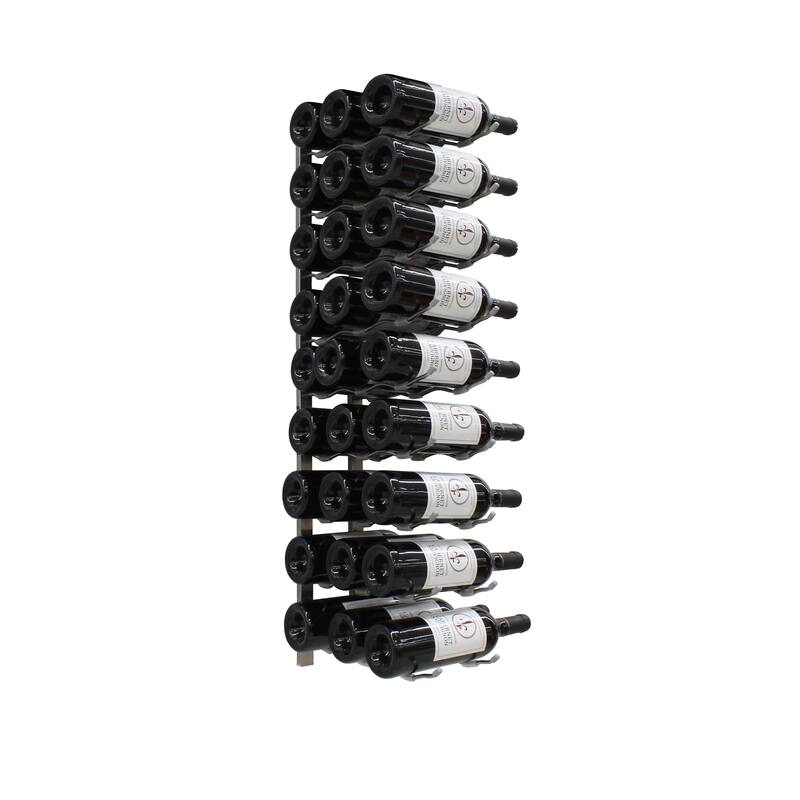 Epicureanist 27-Bottle Metal Wine Rack - Stainless