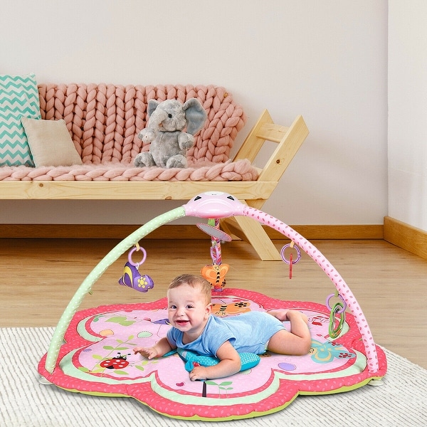 baby mat with hanging toys