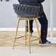 preview thumbnail 8 of 14, Swivel Bar Stools with Cushions, Counter Stools with Metal Legs