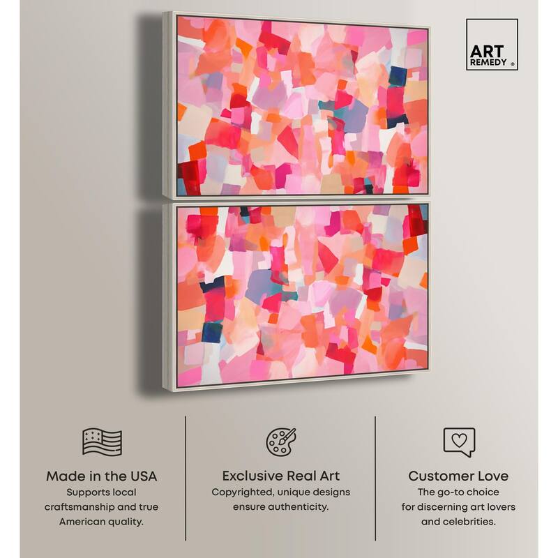 Sunset Poppy Chorus I Canvas by Art Remedy