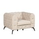 preview thumbnail 1 of 23, 40.5" Velvet Upholstered Accent Sofa, Single Sofa Chair with Button Tufted Back Beige
