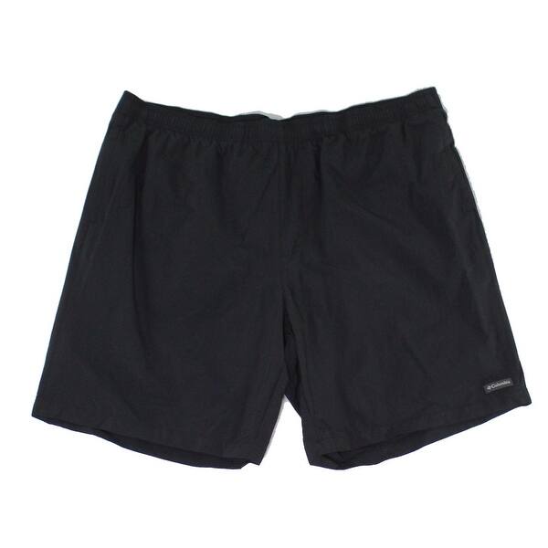 Shop Columbia Mens Swimwear Deep Black Size Xl Upf 50 Omni Shield Trunks On Sale Overstock