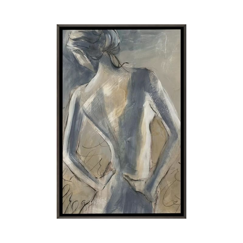 iCanvas "The Dance" by Liz Jardine Framed - Charcoal - 40x26