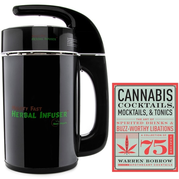 Mighty Fast Herbal Infuser from High and Mighty with Cannabis Cocktails Cookbook