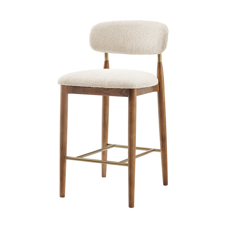 NPD Furniture Verna Fabric Counter Stool - Palladian Beige