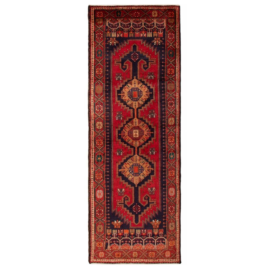 ECARPETGALLERY Hand-knotted Konya Anatolian Red Wool Rug - 3'8 x 10'2