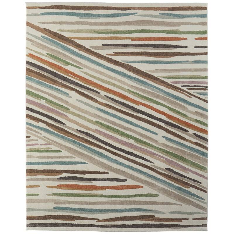 HomeRoots Abstract Modern Rectangle Area Rug